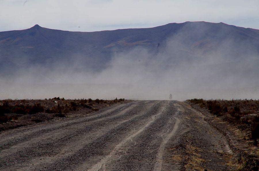 Ein Tag mit heftigem Wind macht uns das Leben schwer (Potosí, Bolivien, April 2014)
